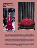 The Crimson Coil Statement Bag